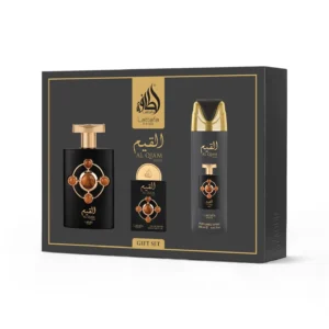 Lattafa Perfumes Al Qiam Gold  Eau de Parfum 100 & Eau de Parfum 20ml & Perfume Spray 200ml Gift Set Unisex